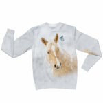 Sudadera para Dama Caballo Vainilla