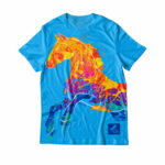 Playera Infantil Niño Caballo Blue Fire