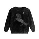 Sudadera infantil Niño Salto Caballo Negro
