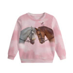 Sudadera infantil Niña Couple Pink Caballo