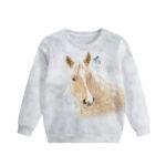 Sudadera infantil Niña Caballo Vainilla