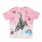 Playera Infantil Niña Caballo Nube