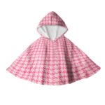 Capa Infantil Niña Pata de Gallo Rosa